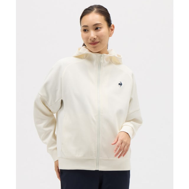 DESCENTE GOLF ジップジャケット レディースジャージ M ホワイト