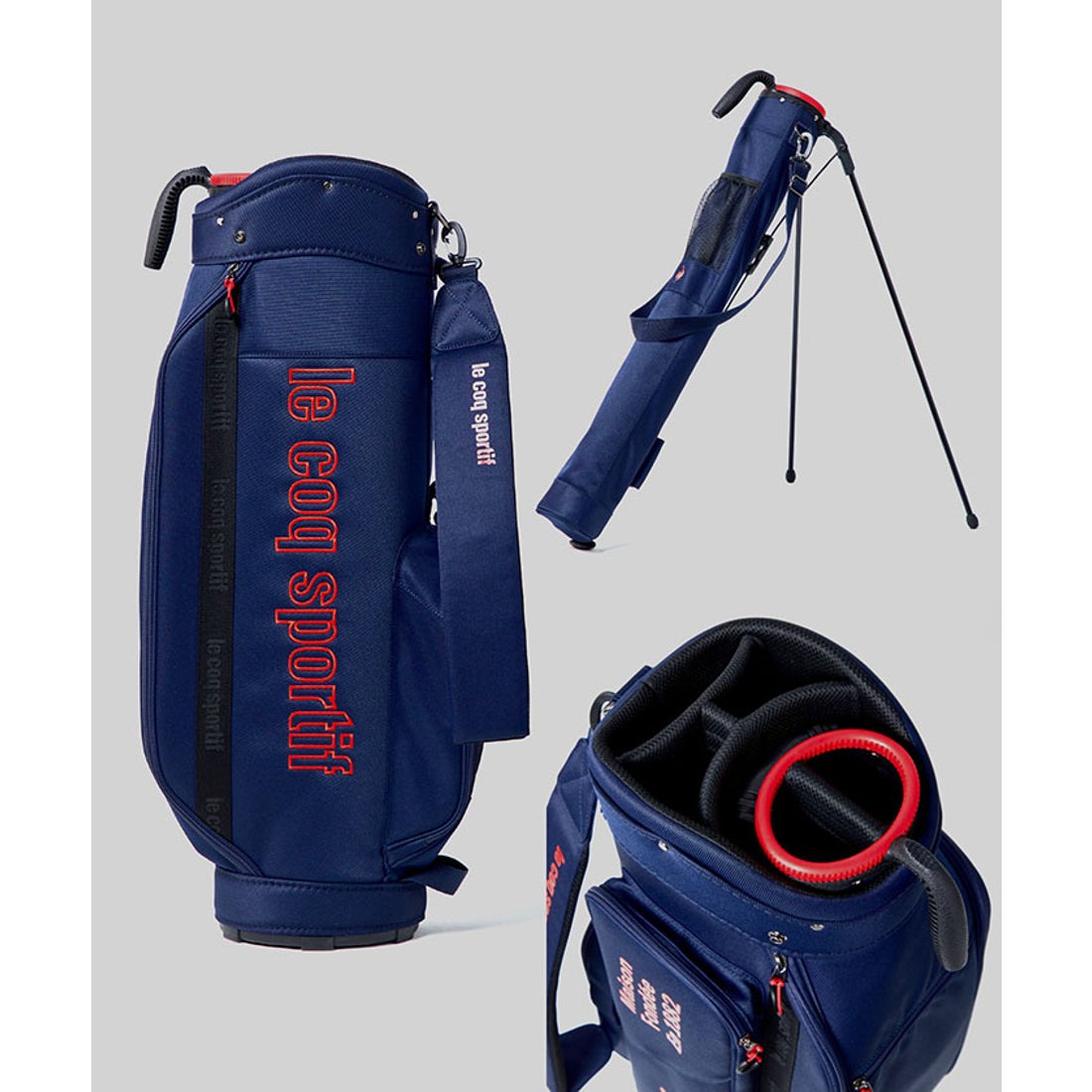 ネイビー キャディバッグ 収納ポケット付き 楽天市場】ネイビー