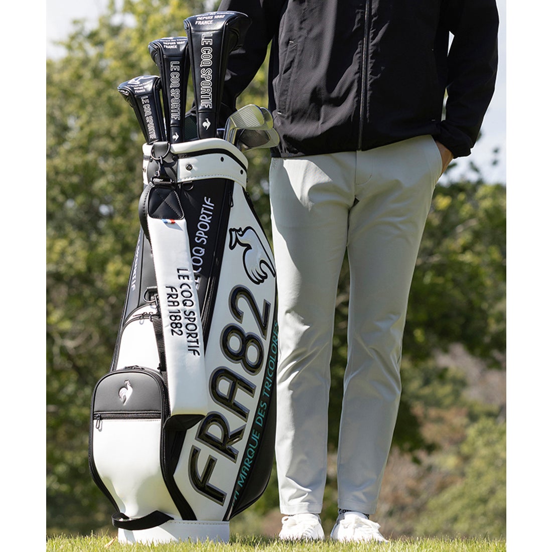le coq sportif golf 軽量 キャディバッグ (2.8kg/9型/6分割/47インチ