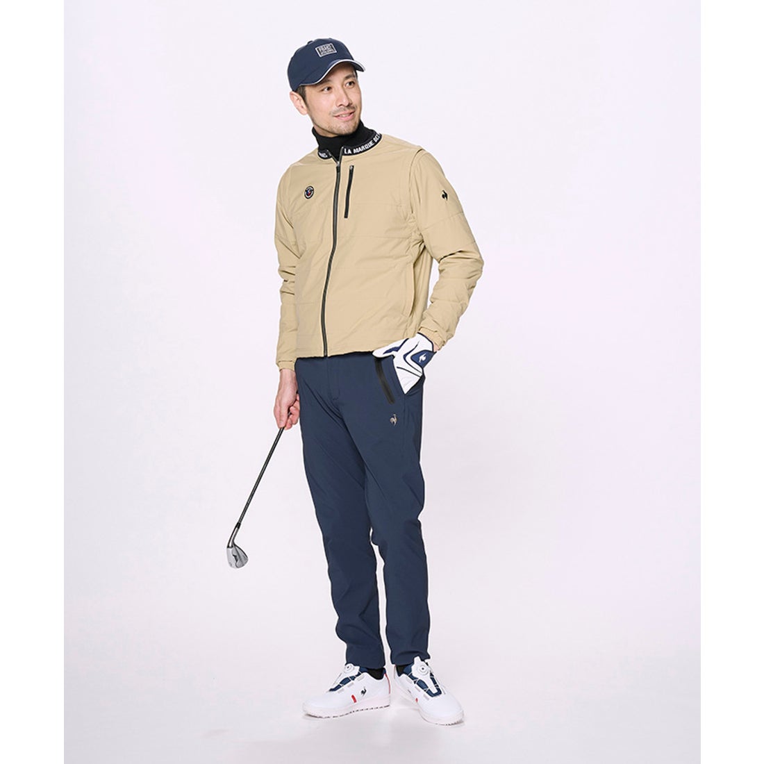 le coq sportif golf 【ストレッチフォーサー】ノーカラー2WAYアウター