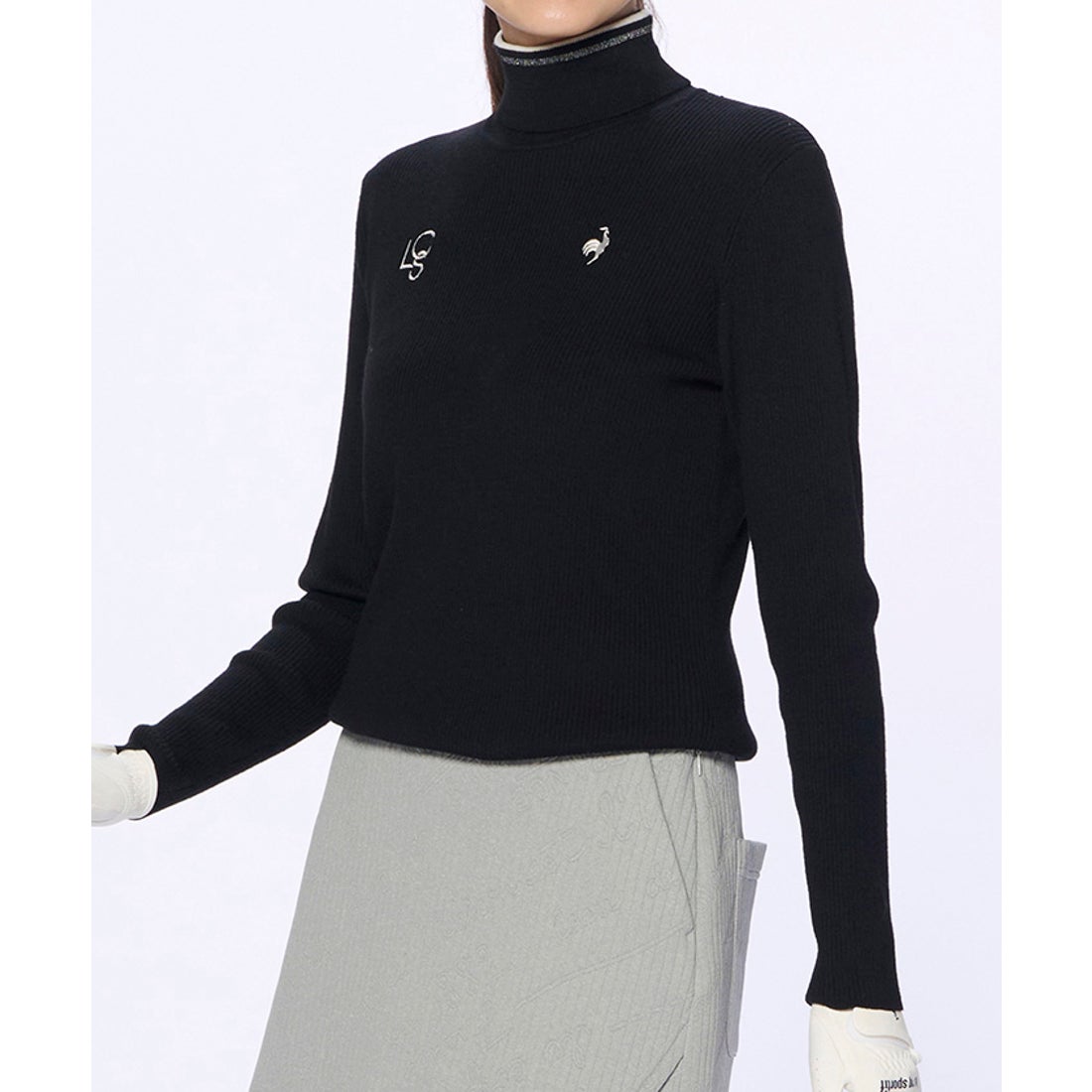 le coq sportif golf タートルネックリブセーター -デサントストア
