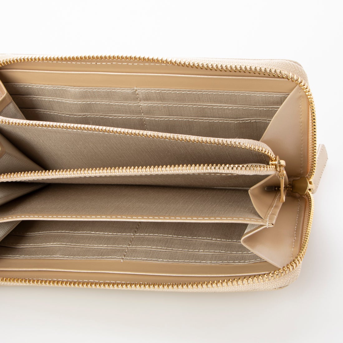 ル プレリーギンザ le prairies GINZA ビジュー ラウンドファスナー長