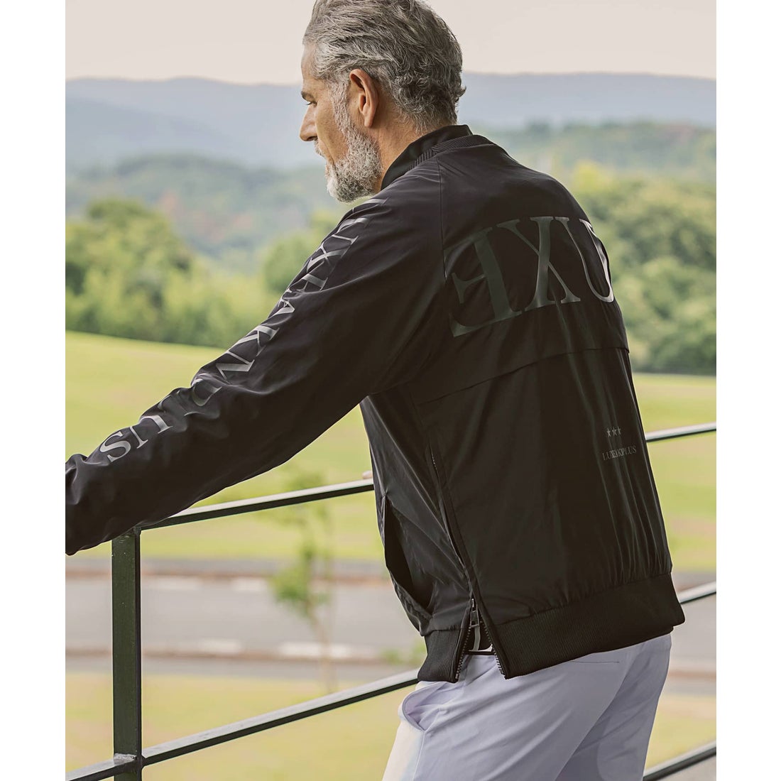 LUXEAKMPLUS スバイカラー スニードジャック ゴルフウェア ビッグロゴ