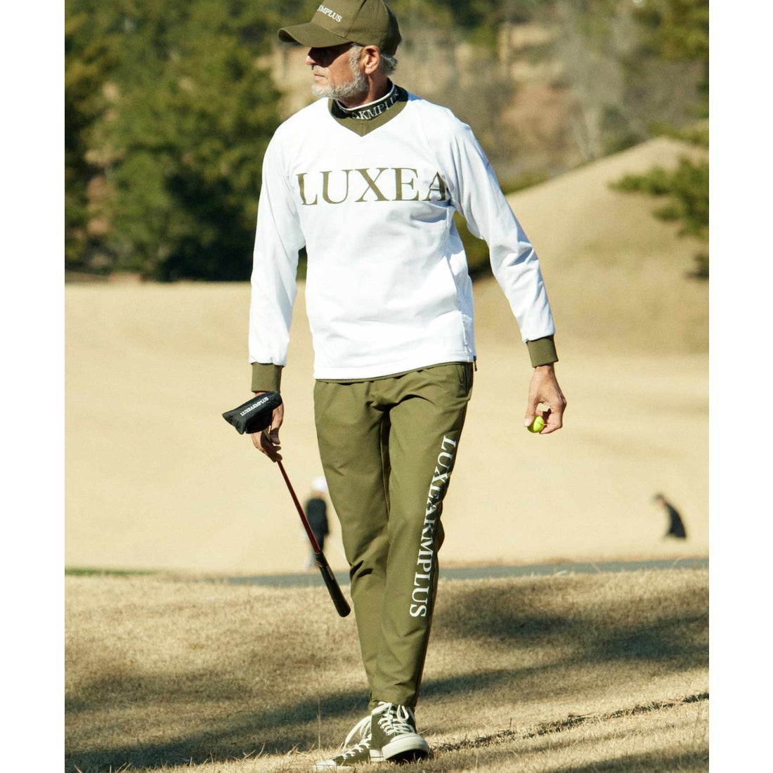 リュクスエイケイエムプラス LUXEAKMPLUS ゴルフ サイドロゴグラフェン