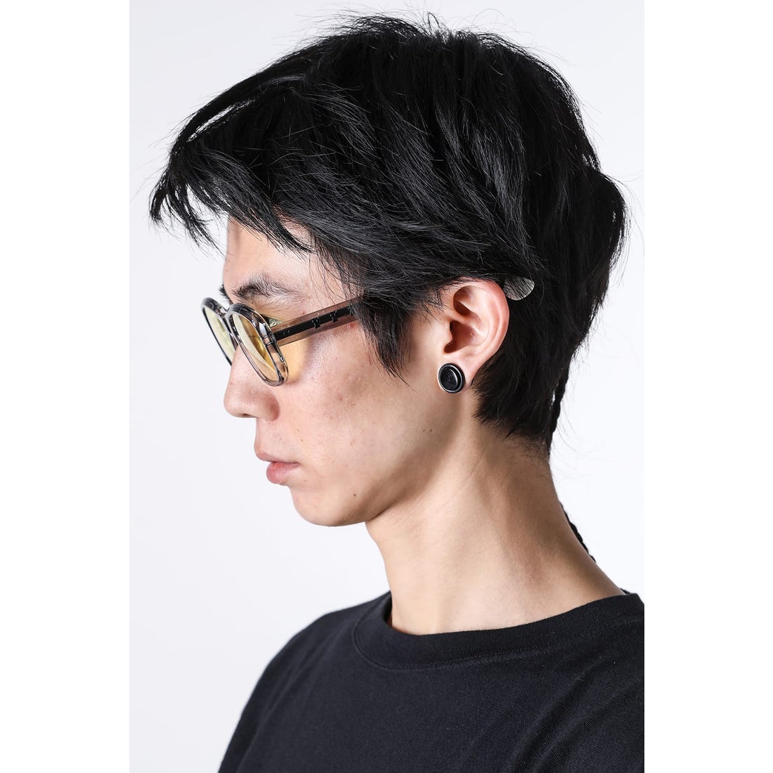 MASU MASU X BLANC Oval Shape Sunglasses （Gray Marble） - Osaka
