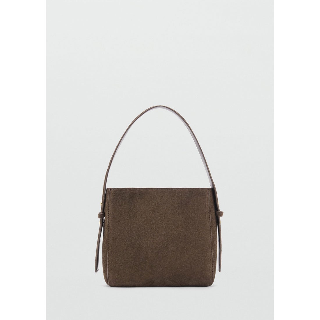 レザーショルダーバッグ M-- CASA （ミディアムブラウン） -MANGO