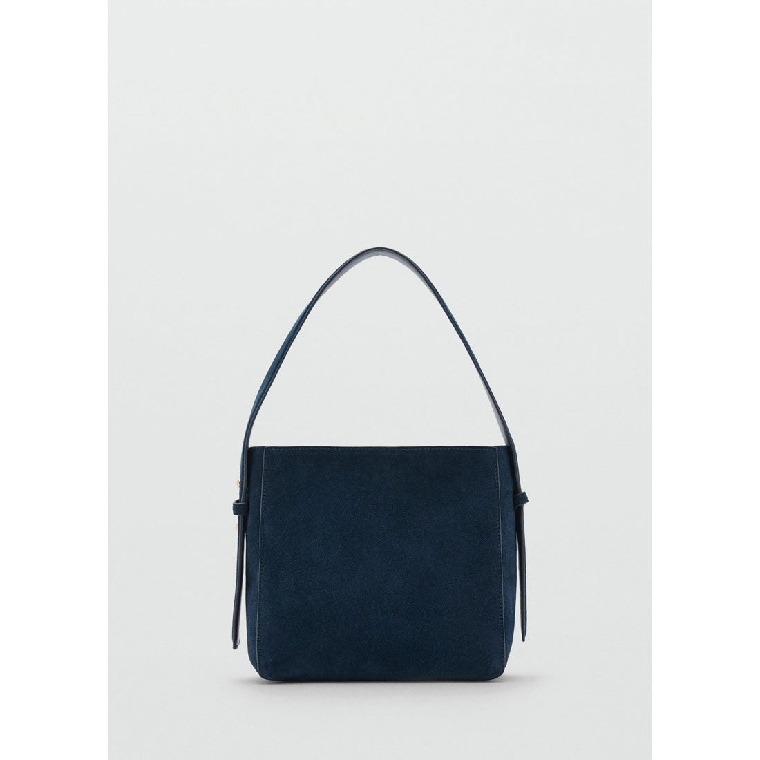 レザーショルダーバッグ M-- CASA （ネイビーブルー） -MANGO - マンゴ