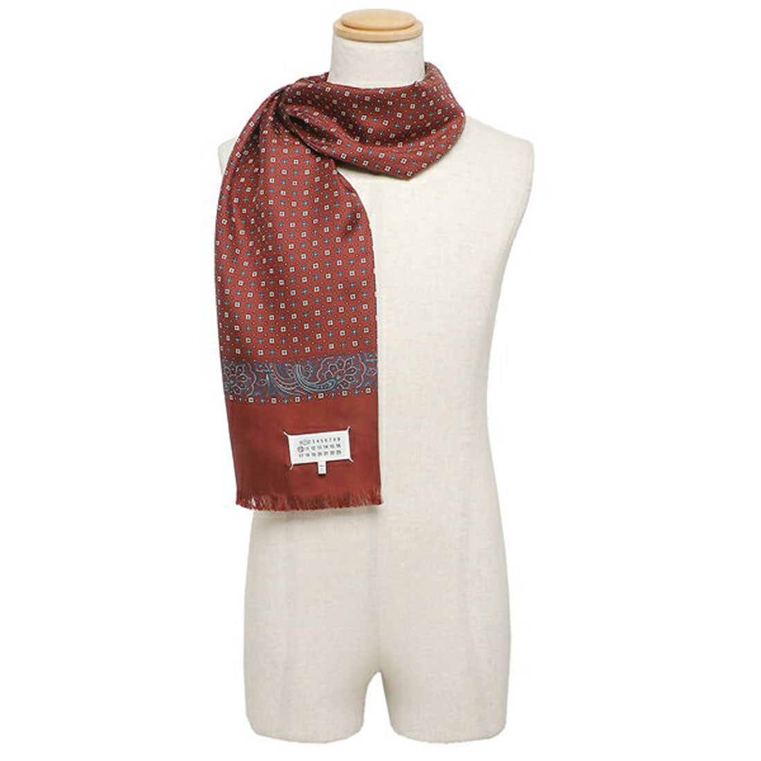 メゾン マルジェラ MAISON MARGIELA スカーフ ストール ボルドー