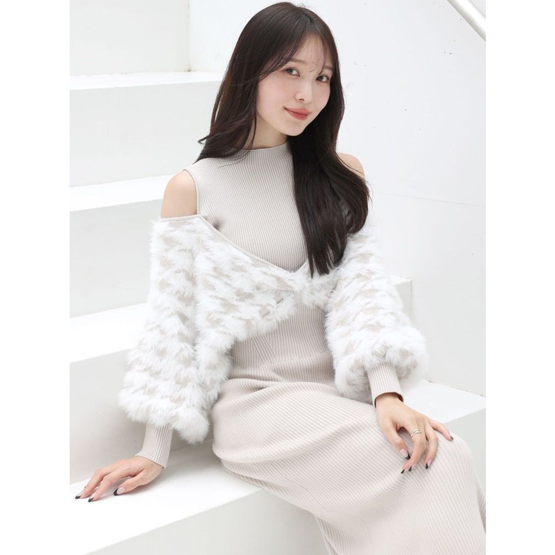 mhmsページ！ボンポワン/デュセス/ドレス2着&カシミアカーディガン