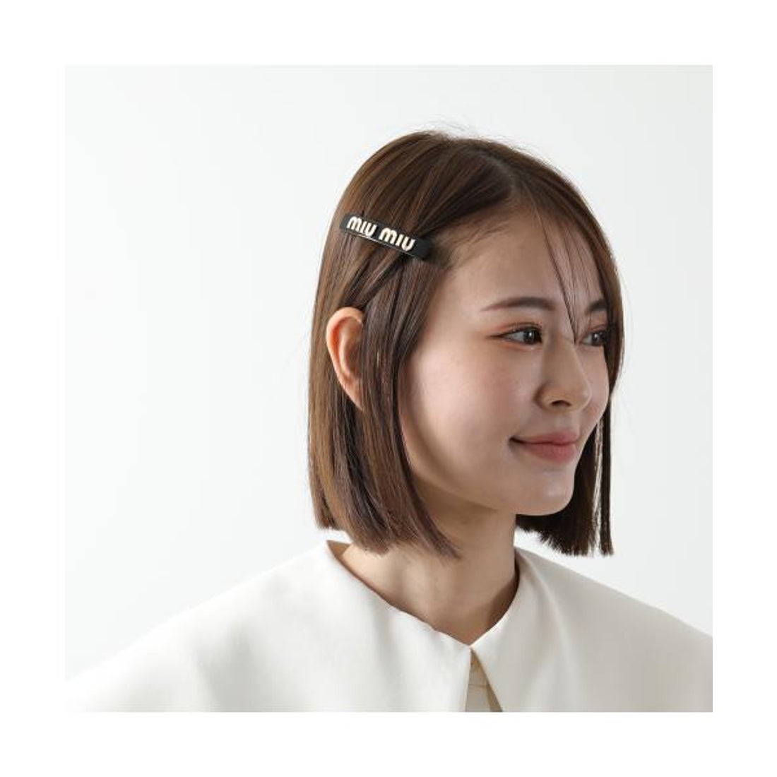 ミュウミュウ Miu Miu MIUMIU バレッタ 5IF114 2F72 ヘアクリップ