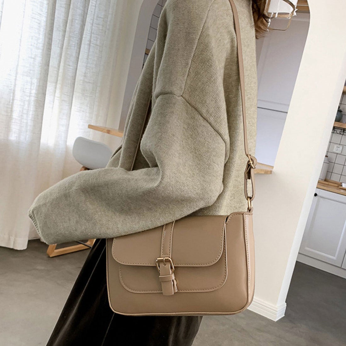 値下げ フレームバッグ 革2way 自転車 斜めがけ ショルダーバッグ