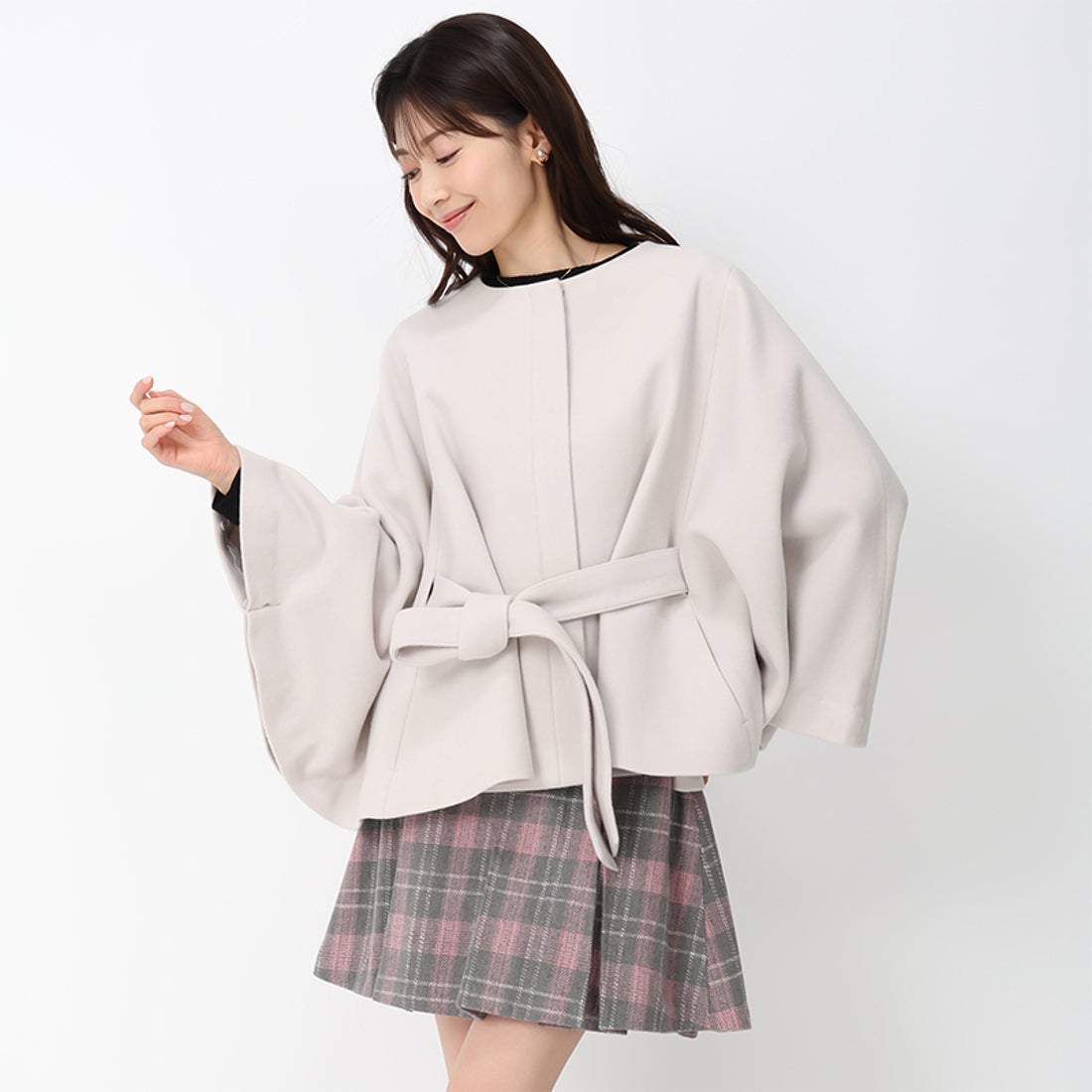 ミッシュマッシュ MISCH MASCH □2024秋冬新作□ポンチョコート