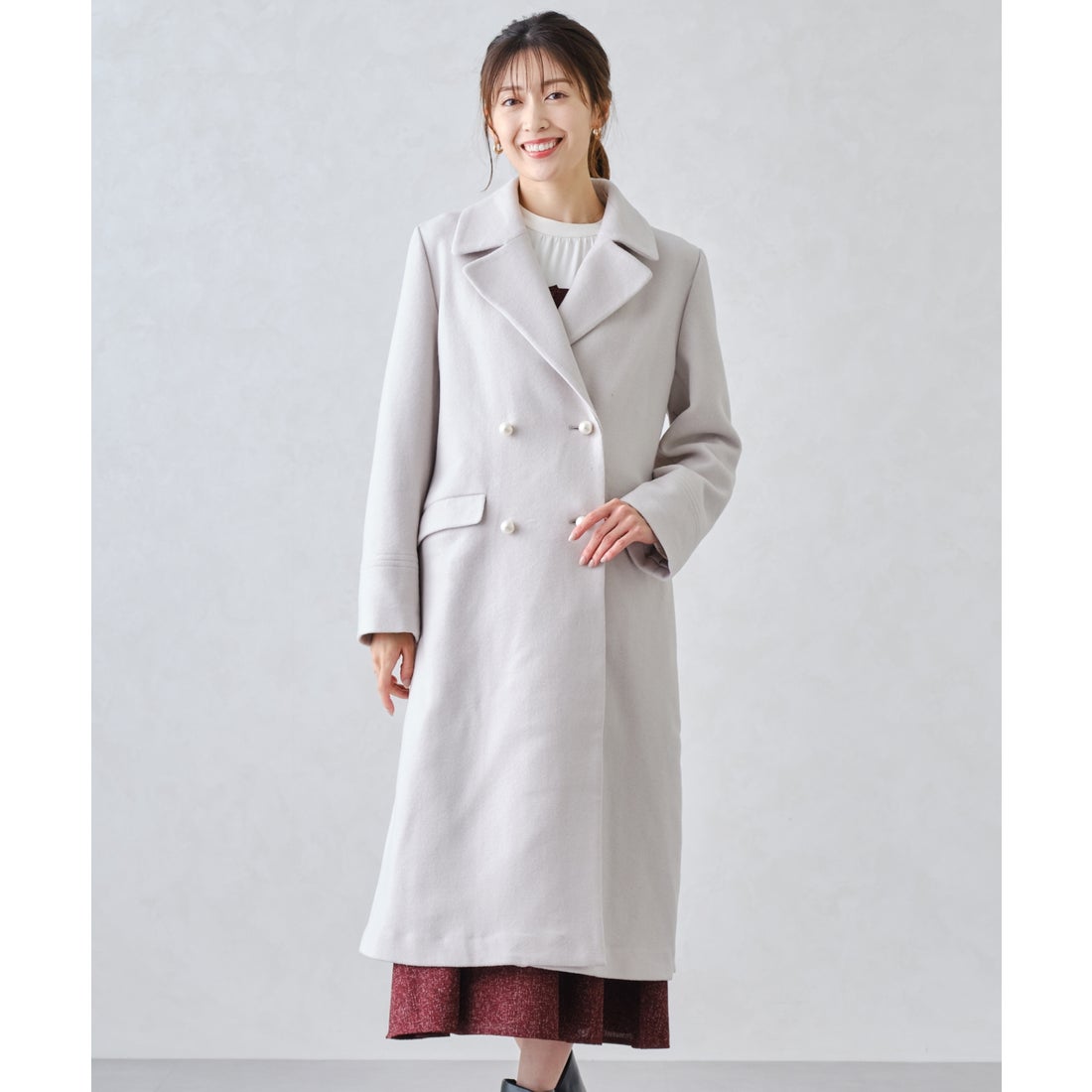 ミッシュマッシュ MISCH MASCH □2024秋冬新作□パールボタン