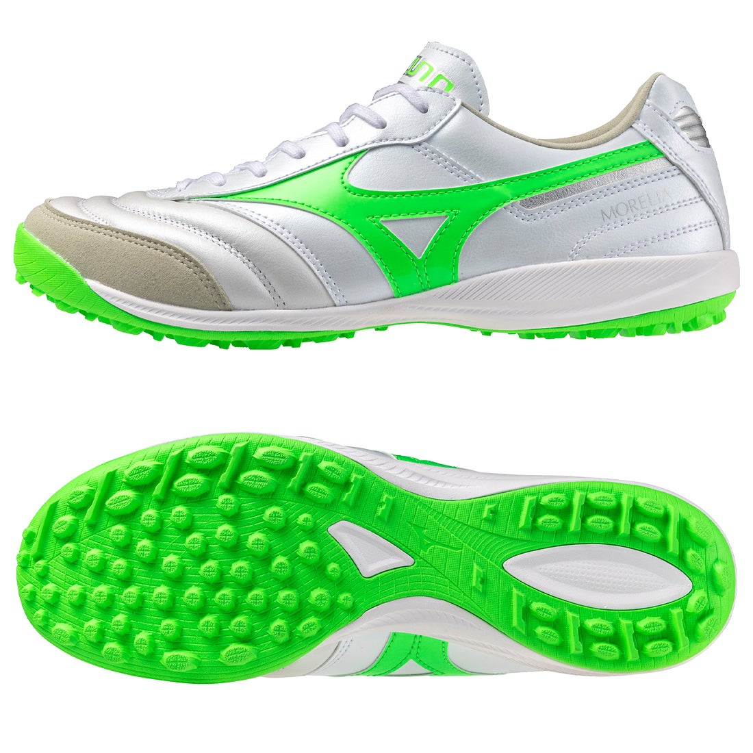 MIZUNO ミズノ モレリア SALA ELITE TF(ホワイト×グリーン) Q1GB251237