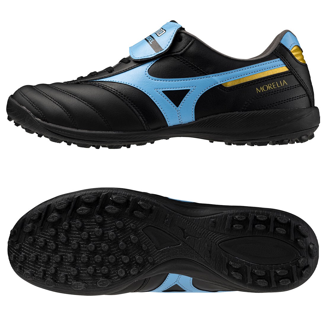 MIZUNO ミズノ モレリア サラ ELITE TF(ブラック×サックス×ゴールド