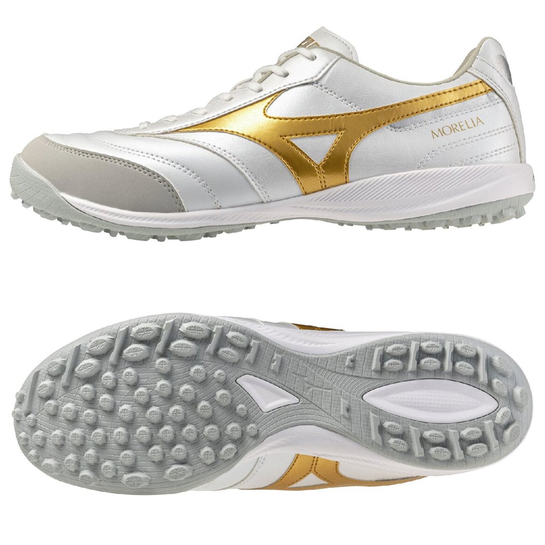 MIZUNO ミズノ モレリア サラ PRO TF(ホワイト×ゴールド) Q1GB261350
