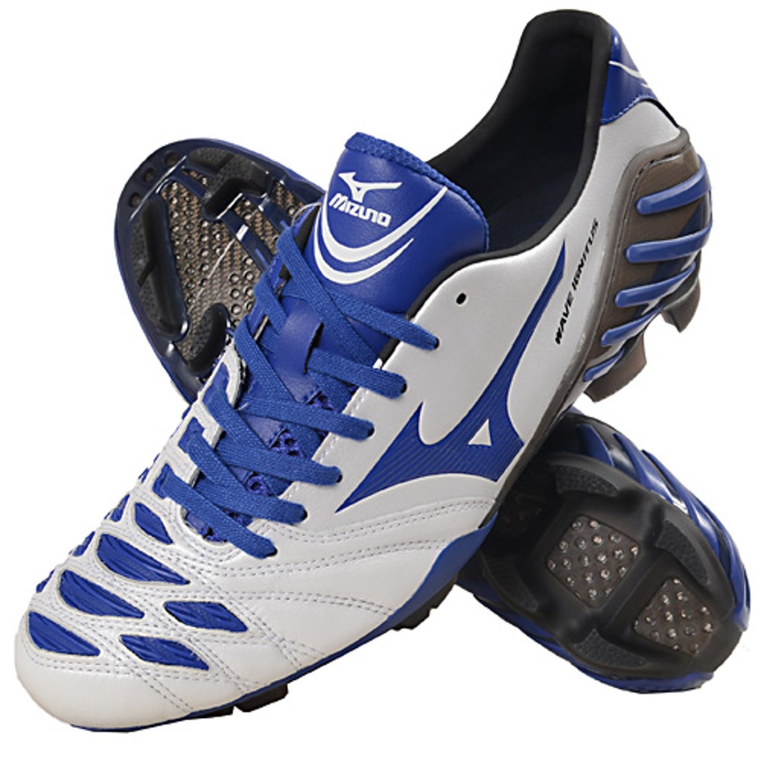 MIZUNO ミズノ ウエーブ イグニタス 2 MD(ホワイト×ブルー) 12KP35027