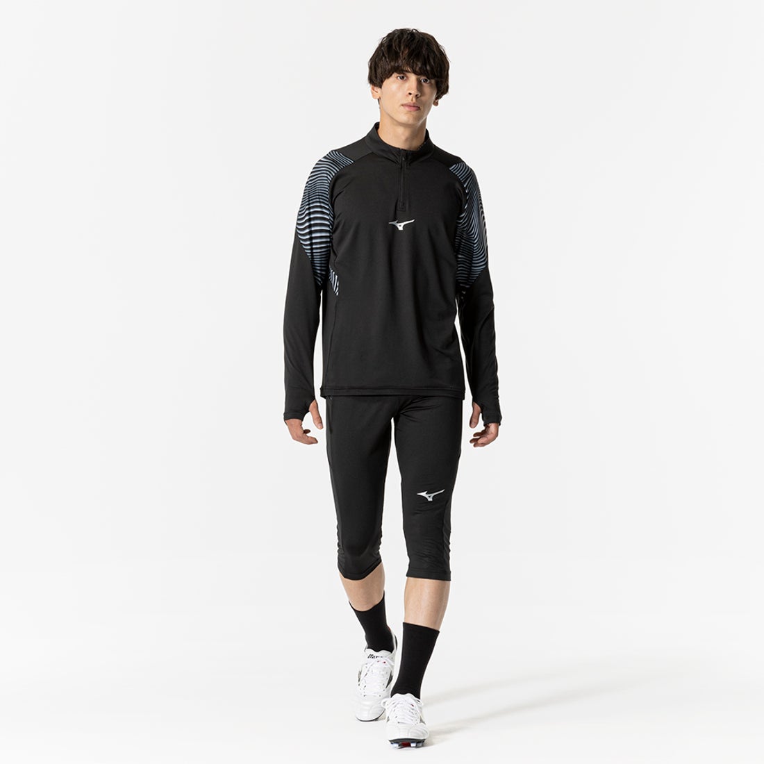 MIZUNO ミズノ PRO トレーニングトップ ハーフジップ(ブラック