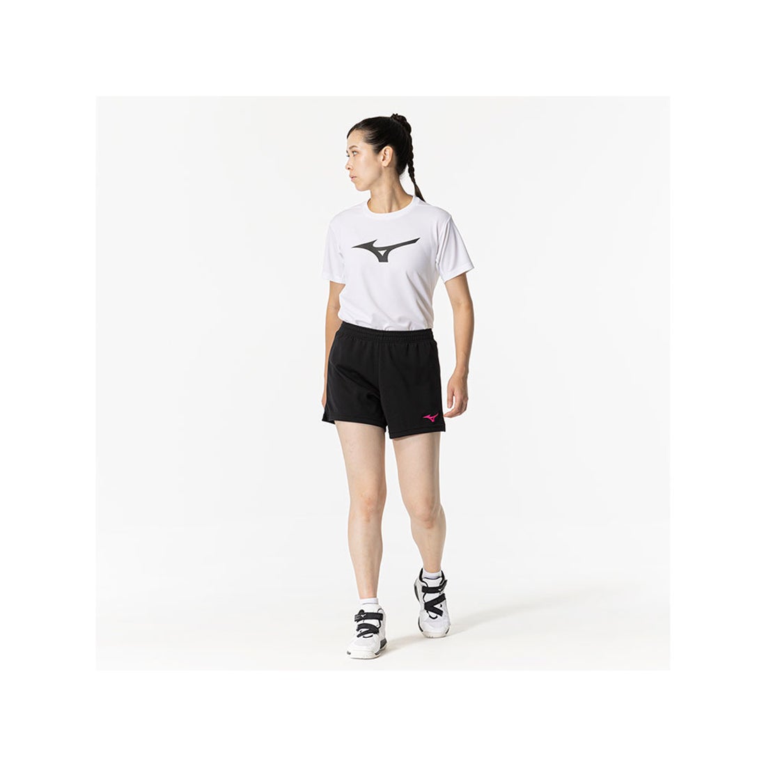 MIZUNO ミズノ ゲームパンツ[ウィメンズ] （ブラック×ベリーピンク