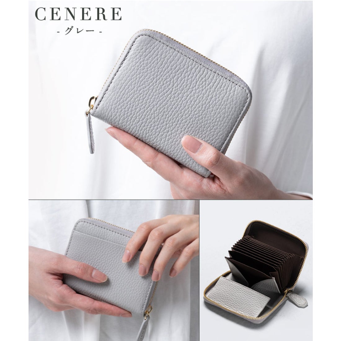 MURA イタリアンレザー スキミング防止 じゃばら式 ボックス型