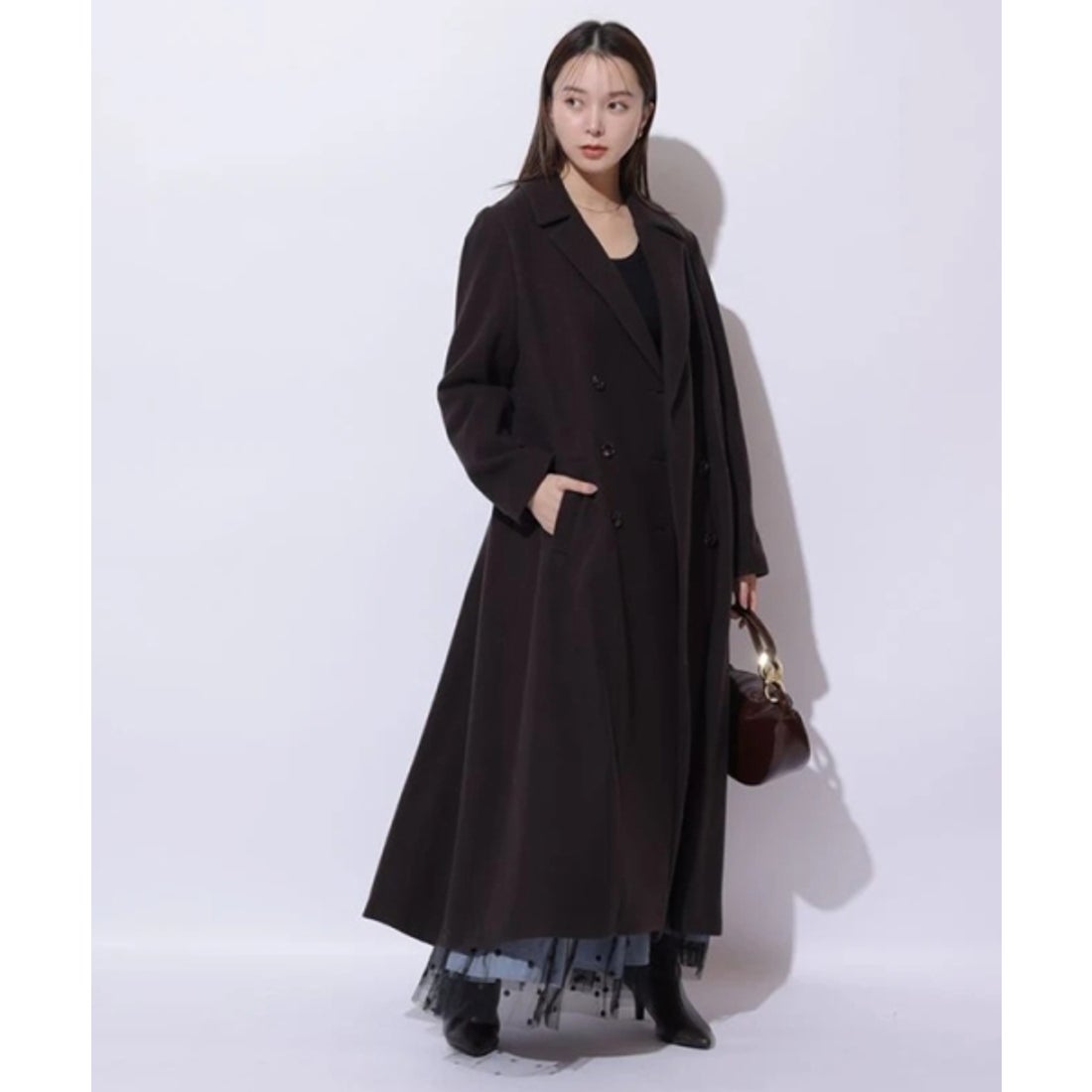 マイストラーダ Mystrada バックボリュームコート （紺