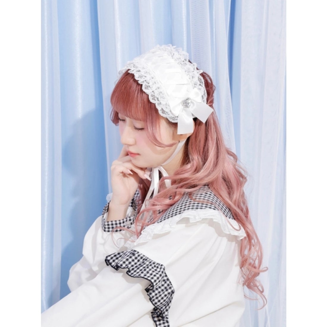 ノエミー NOEMIE キラキラハートビジューヘッドドレス （サックス