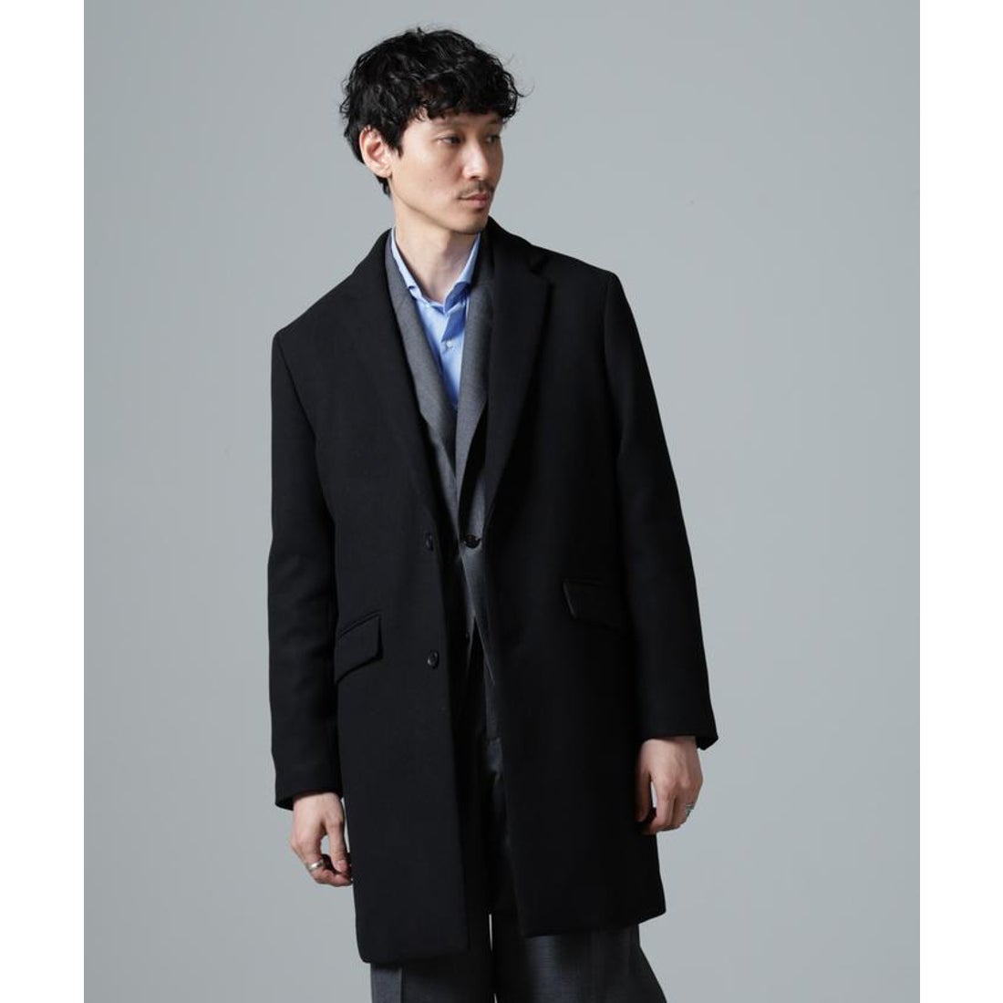 ナノ・ユニバース NANO universe ウールブレンドメルトンチェスター