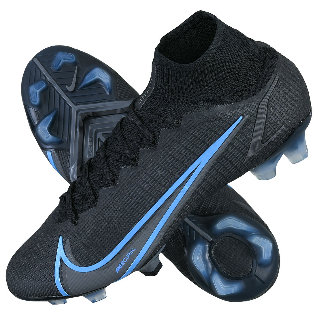 NIKE ナイキ スーパーフライ 8 エリート FG(ブラック×ブルー) CV0958