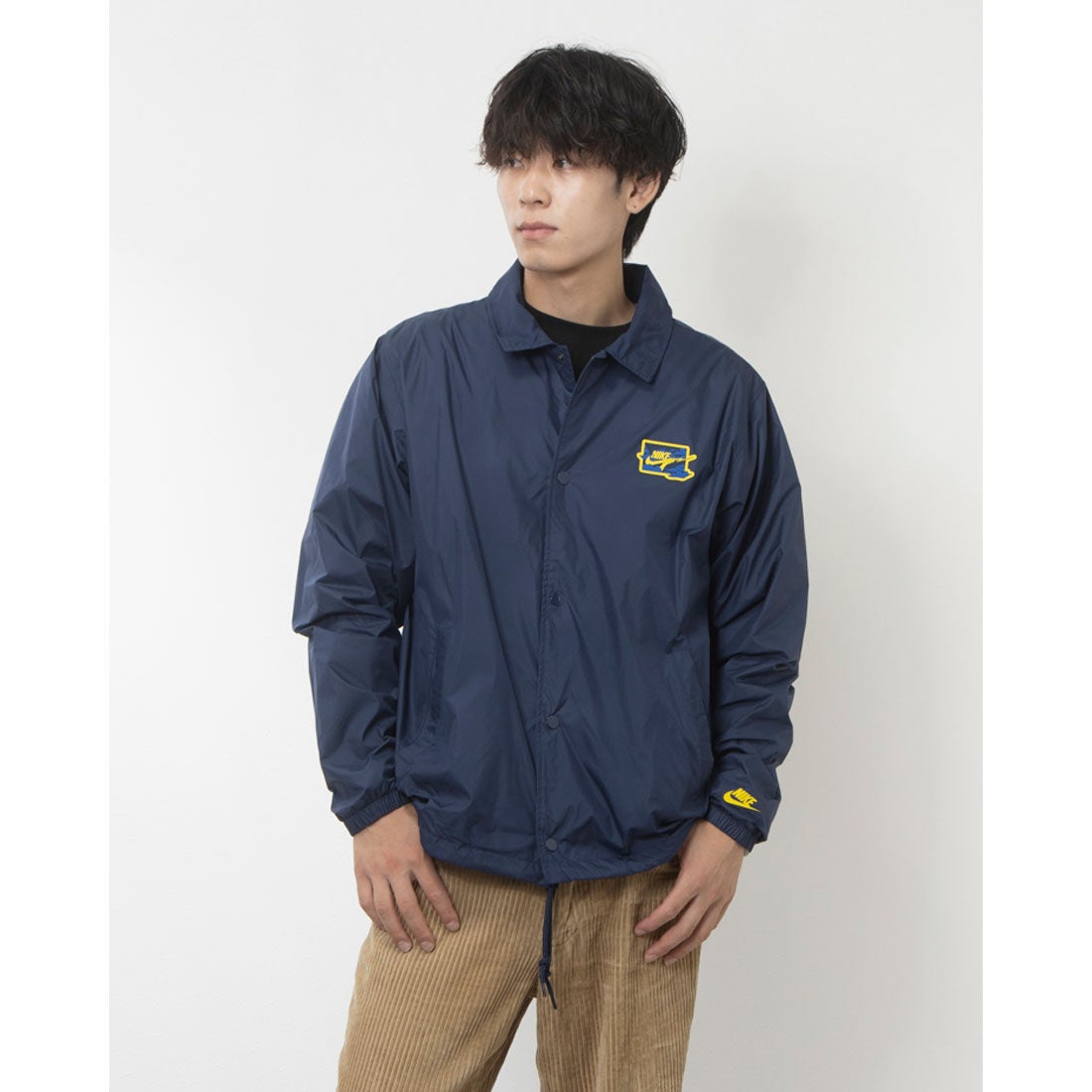 90s NIKE ナイキ スナップボタン セットアップ ネイビー L バスケ