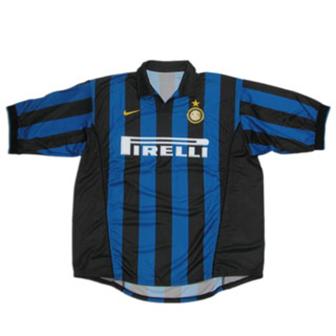 NIKE インテル 98/99ホーム半袖ユニフォーム 10.BAGGIO OLJ070 ブルー