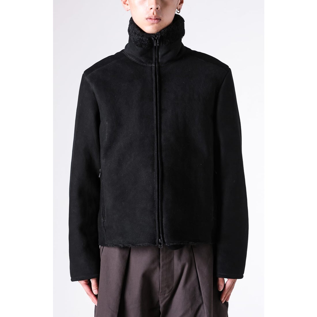 オマールアフリディ Omar Afridi SHEARLING JACKET （BLACK） -FASCINATE