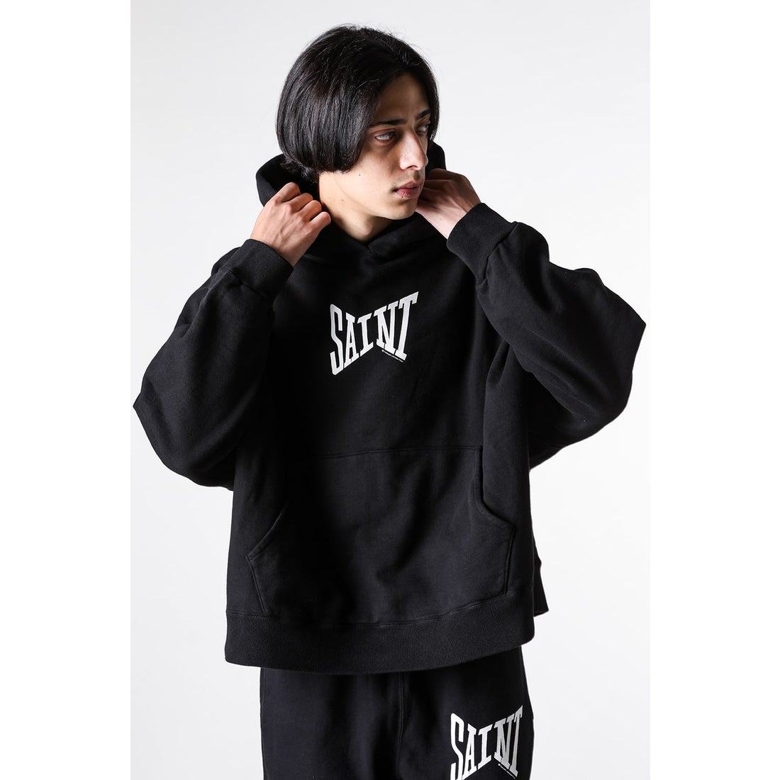 SAINT Mxxxxxx RIBON SAINT Hoodie （Black） - Osaka / Kyoto, -FASCINATE