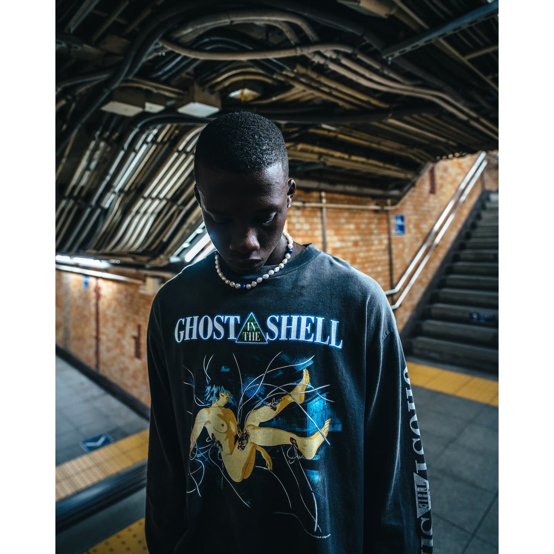 GHOST IN THE SHELL x SAINT Mxxxxxx Ilya Kuvshinov Long sleeve T