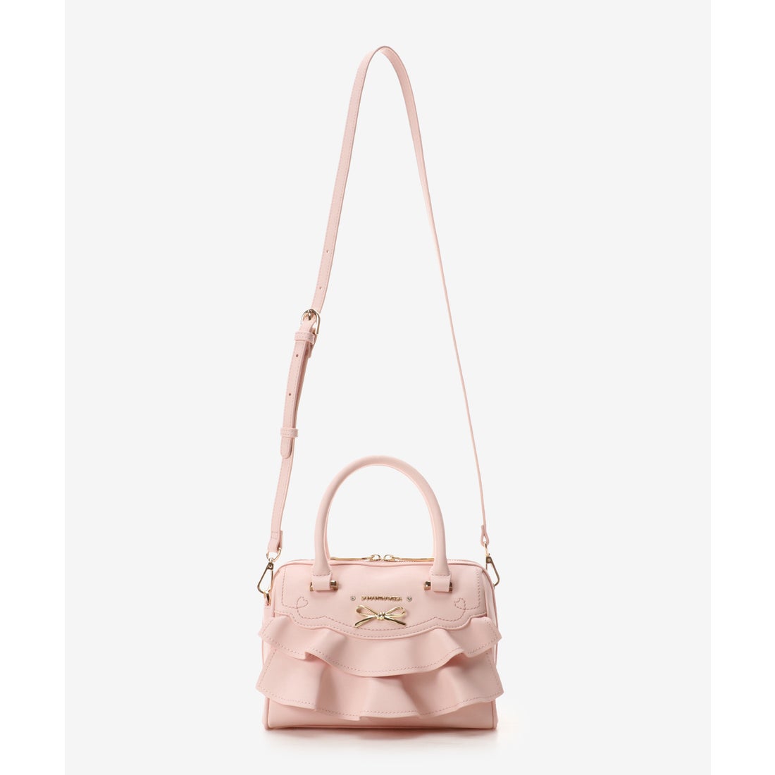 サマンサベガ SAMANTHAVEGA フリルリボンハンドバッグ (ピンク
