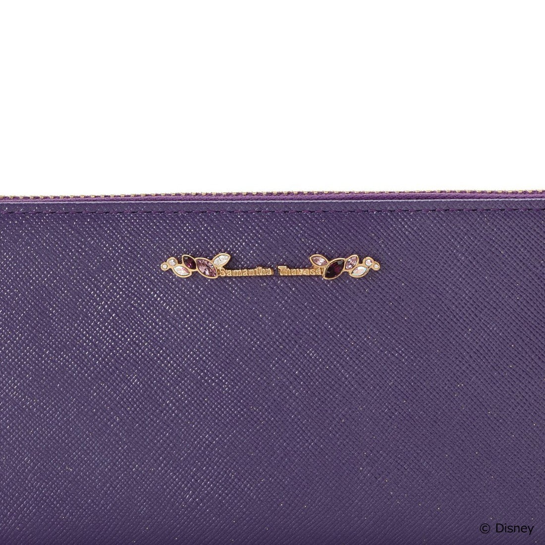 Samantha Thavasa パープル×ラメオフホワイト 長財布