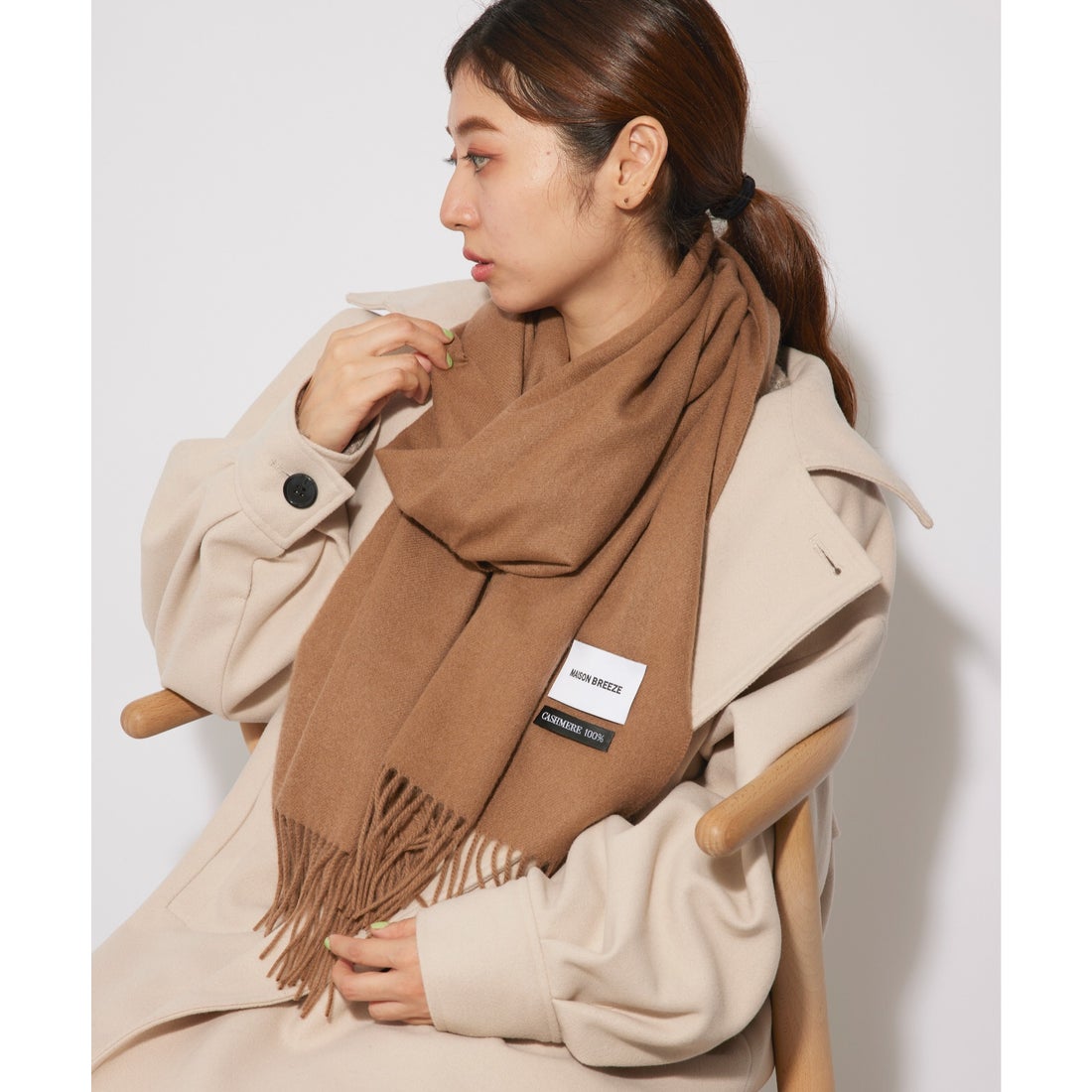 セットアップセブン SETUP7 【SETUP7】大判ピュアカシミア100