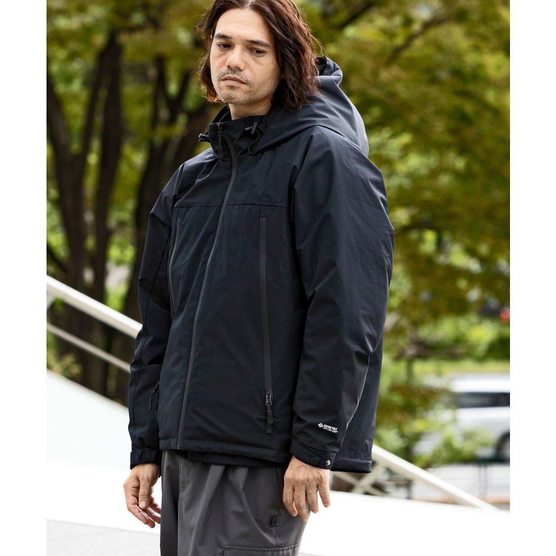 プラスフェニックス +phenix スラッシュポケットダウンジャケット