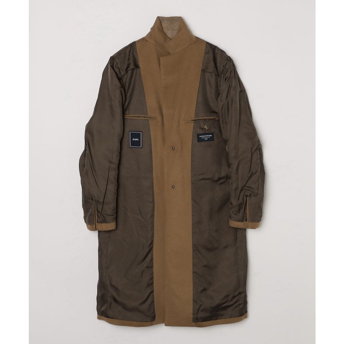 シップス SHIPS SHIPS: ウール/カシミヤ ロング チェスターコート