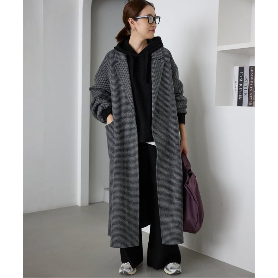 スローブ イエナ SLOBE IENA souple wool ダブルフェイスロングコート