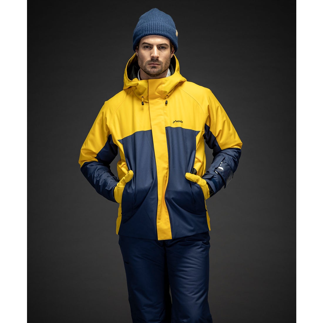 Millet スキーウェア 上下セット Mサイズ ネイビー/イエロー Millet