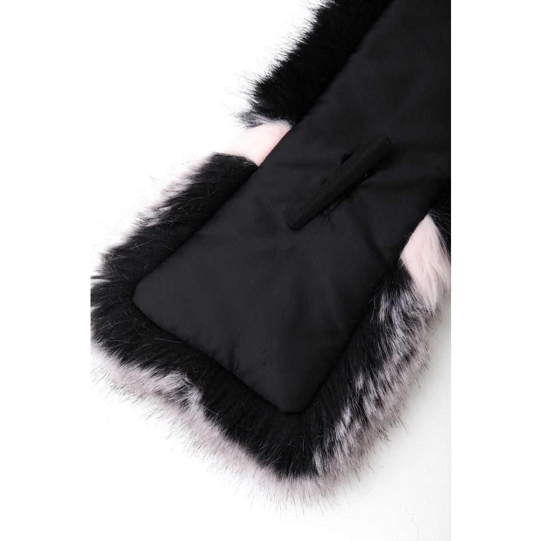 PINKY & DIANNE ◇フェイクレザーファーストール ブラック