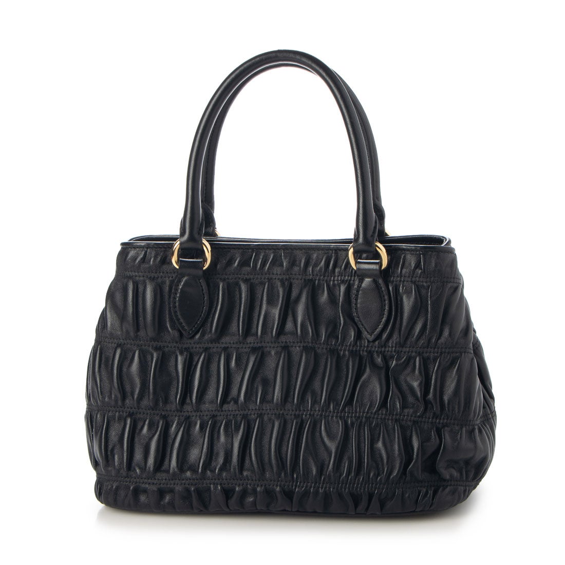 プラダ PRADA ☆プリーツレザー2WAYハンドバッグ - BORSA A MANO IN