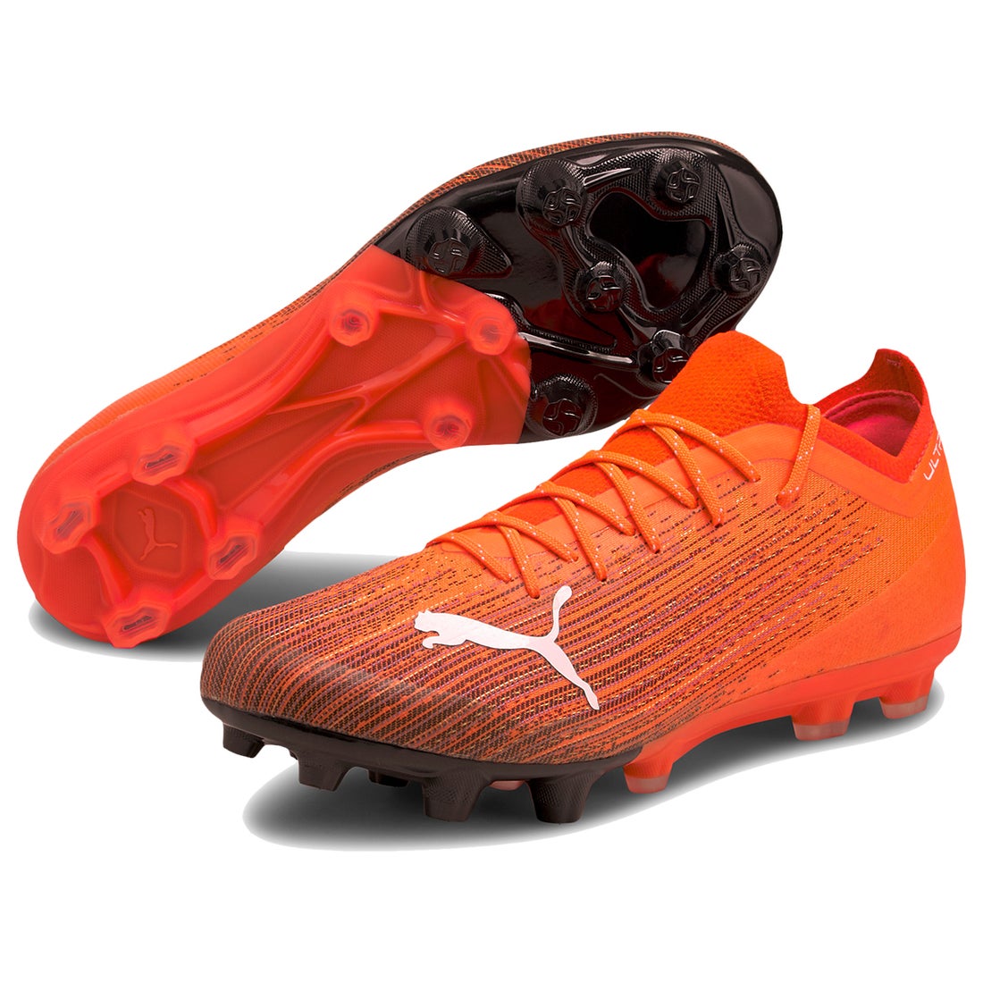PUMA プーマ ウルトラ 1.1 HG(オレンジ×ブラック) 106077 01 サッカー