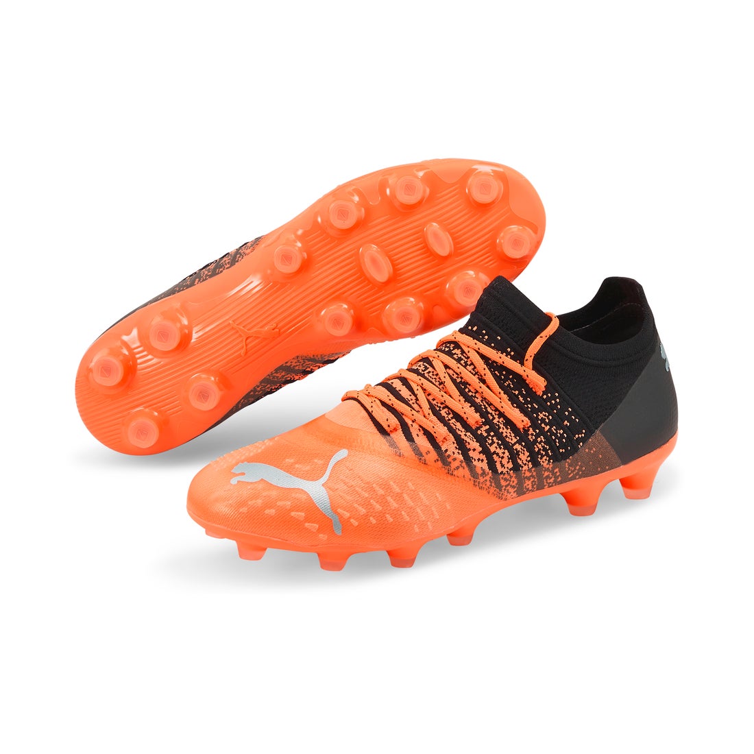 PUMA フューチャー Z 2.3 HG/AG(オレンジ×ブラック) 106758 01