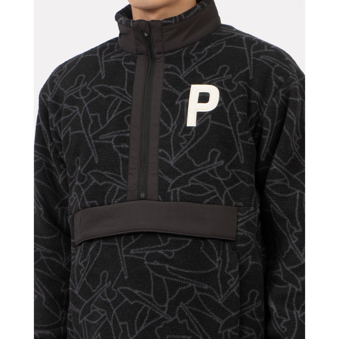 プーマ PUMA ゴルフ PロゴフリースモノグラムプリントハーフZIP