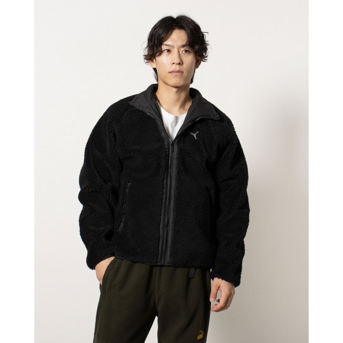 プーマ PUMA メンズ フリースジャケット リバーシブル シェルパー