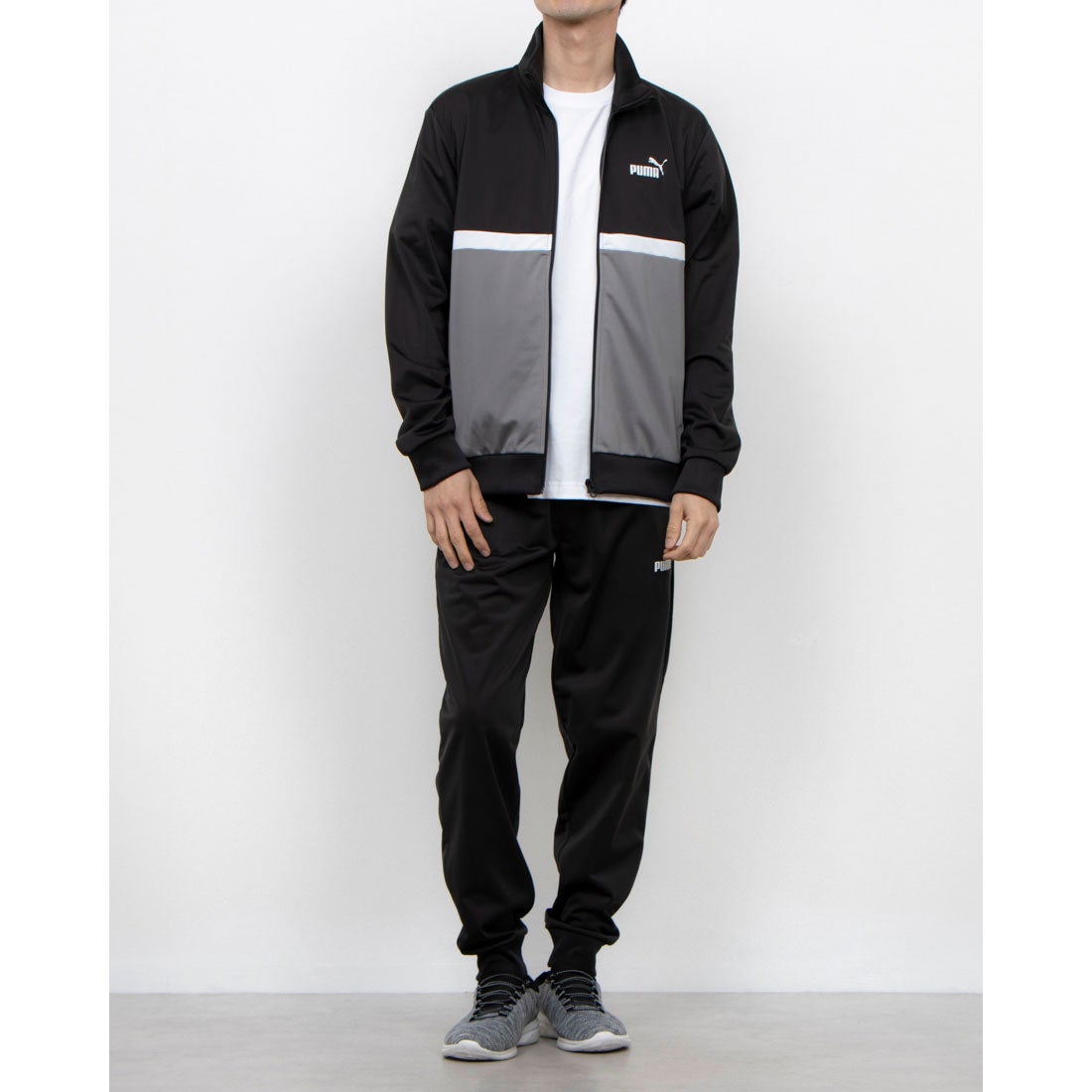 プーマ PUMA メンズ ジャージ上下セット ポリ カラーブロックスーツ_