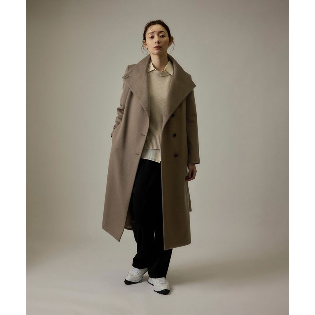 ロペ ROPE' プレミアムカシミヤ ロングコート （オフホワイト（15