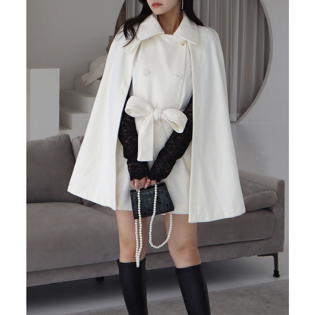 ロイヤルパーティー ROYAL PARTY ケープコート'24 （オフホワイト