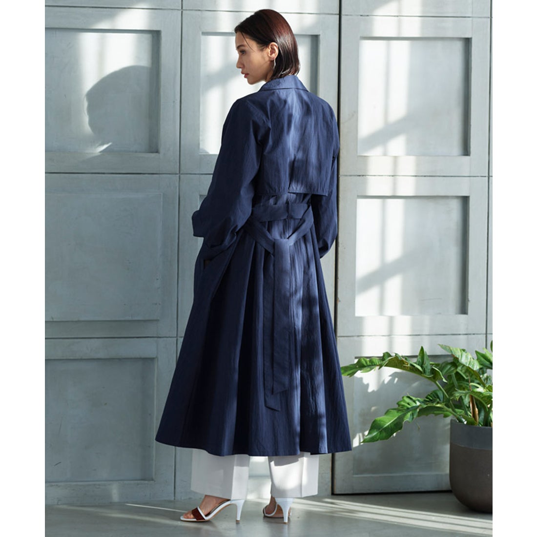 ラス RASW 2wayトレンチコート （ネイビー） -アウトレット通販